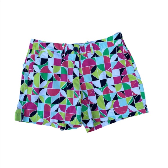 Crown & Ivy Geometric Print Shorts Size 8 - Picture 9 of 9
